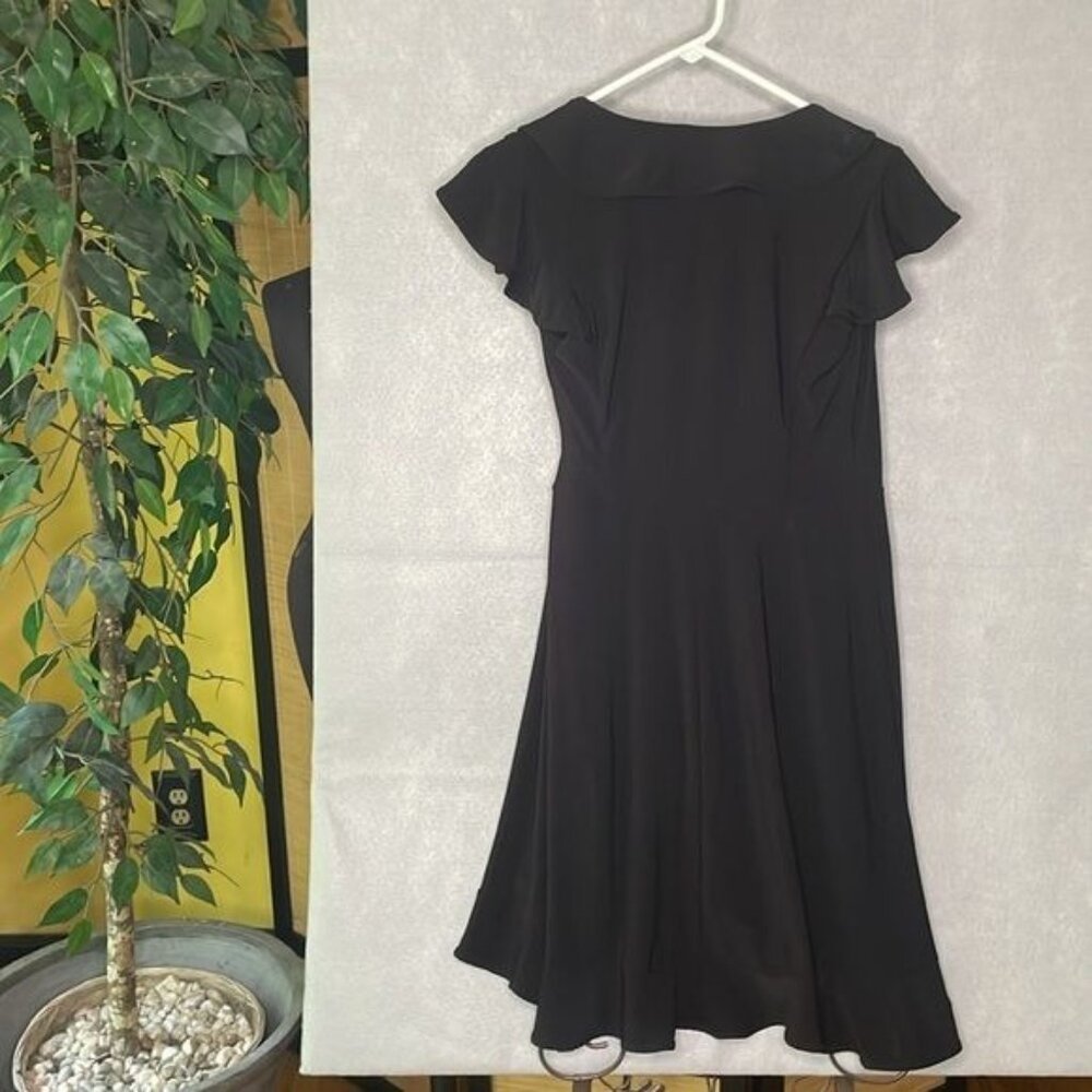 Tiana B Women's Small Cap Sleeve Wrap Dress Flattering Roomy Fit Spandex Poly - Picture 2 of 5